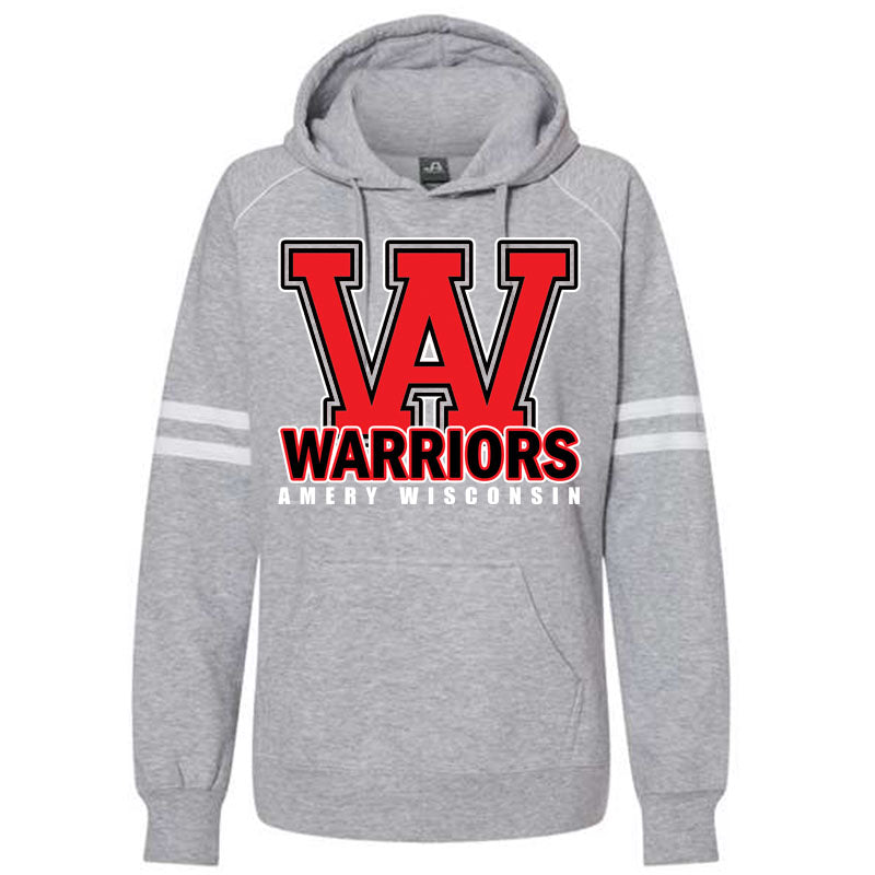 J. America - Women's Varsity Fleece Piped Hooded Sweatshirt
