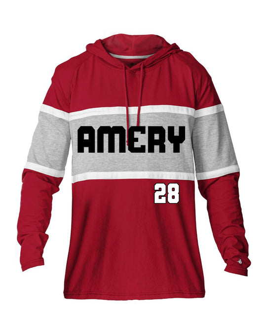Custom Badger Long Sleeve Hooded Tshirt