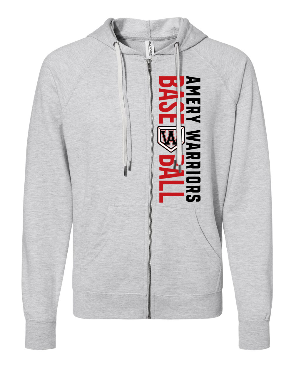 Independent Trading Company Light Weight Zip Up Hoodie