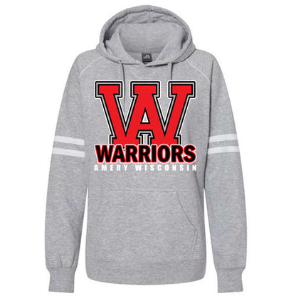 J. America - Women's Varsity Fleece Piped Hooded Sweatshirt