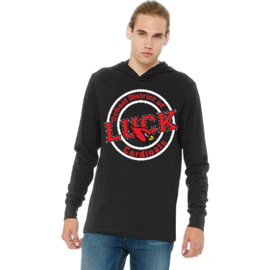 Cardinal Pride-Long Sleeve Hooded T-Shirt