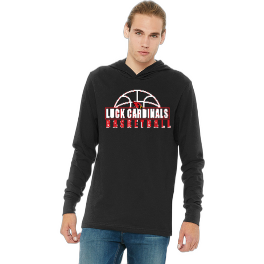 Basketball-Long Sleeve Hooded T-Shirt